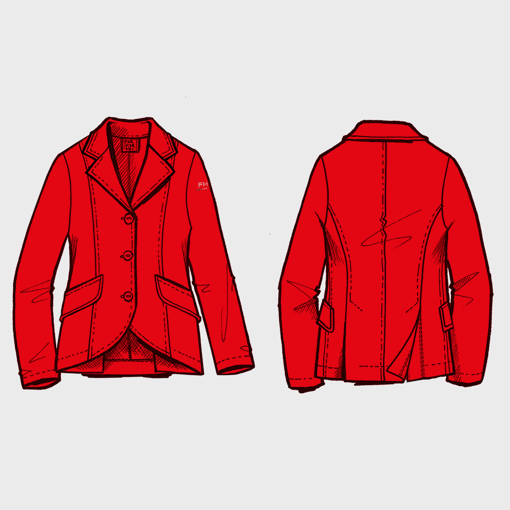 Red blazer 2025 for juniors