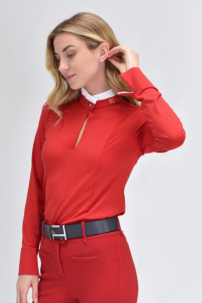 Female Equestrian Horse Riding Show Shirt Kurzarm POLO für Competition Breeches Female Equestrian Horse Riding Show Shirt Kurzarm POLO für Competition Breeches
